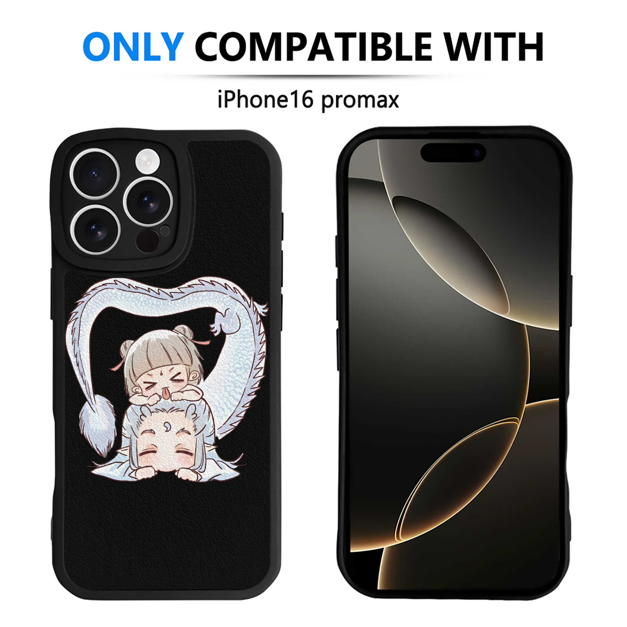 （画像用） Ne Zha 2 ナタ 魔童の大暴れ 【iPhone 16シリーズ対応】シリコンスマホケース（レザー調） 材質：シリコン